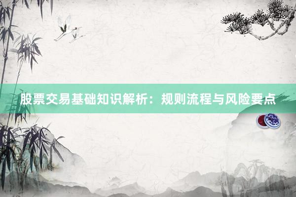 股票交易基础知识解析：规则流程与风险要点
