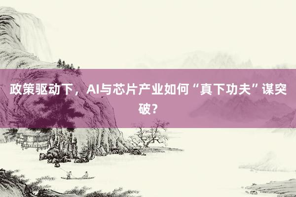 政策驱动下，AI与芯片产业如何“真下功夫”谋突破？